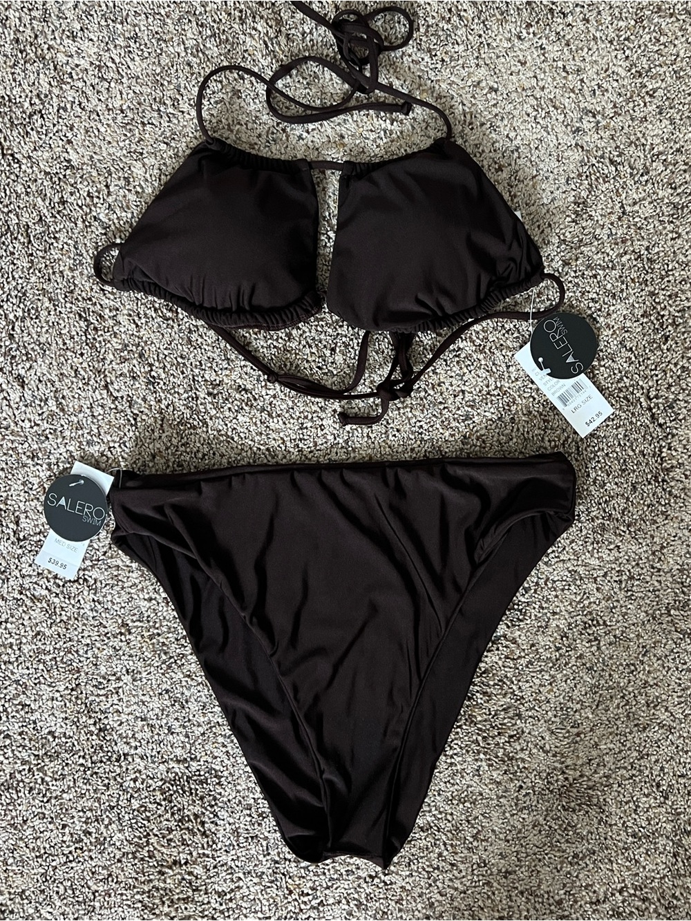 NWT Salero Chocolate Brown Bikini